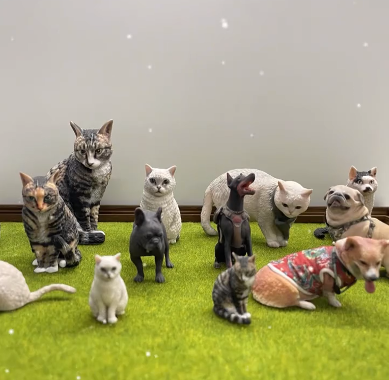 Custom 3D Printed Pets Memorial Figures | Full-Color Lifelike Masterpieces | Created from Your Photo